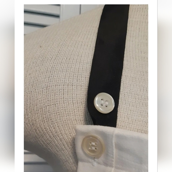 VTG JG HOOK RITZ pleated front bib apron plaid skirt cottagecore coastal S - Picture 7 of 12